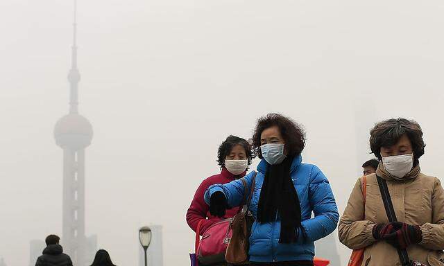 Smog, in China eine alltägliche Begleiterscheinung des Wachstums