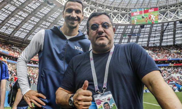 Nicht nur Partner, sondern Freunde: Zlatan Ibrahimovic und Berater Carmine Raiola.