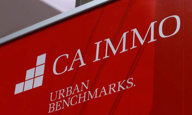 FILE PHOTO: The logo of Austrian property goup CA Immo is pictured during a news conference in Vienna