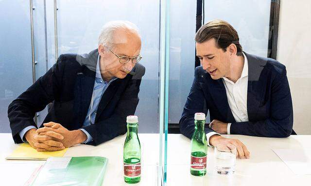 Anwalt Werner Suppan (links) an der Seite von Ex-Bundeskanzler Sebastian Kurz