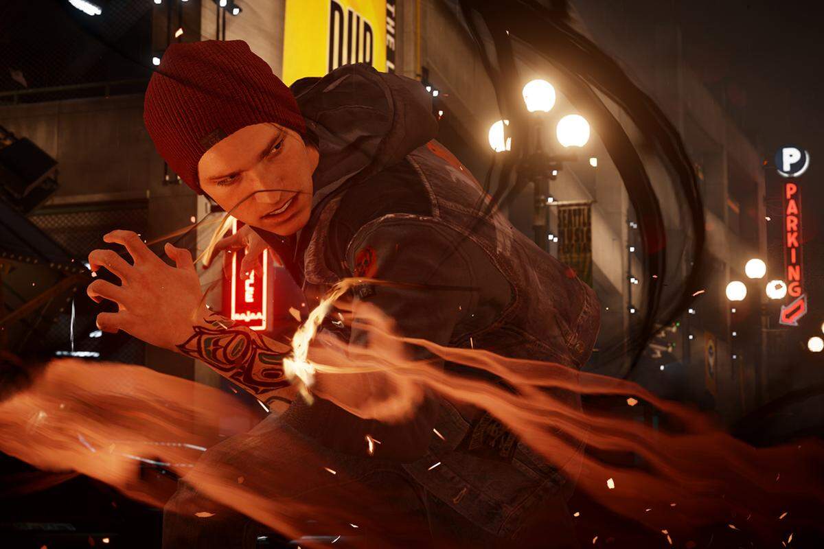 Exklusiver Nachschub für die PS4: Der Antiheld Cole in den ersten beiden Infamous-Teilen konnte Blitze werfen und Elektrizität manipulieren. Der "Neue", genannt Delsin Rowe, beherrscht dafür Feuer, kann sich kurzzeitig sogar in selbiges verwandeln.21. März 2014