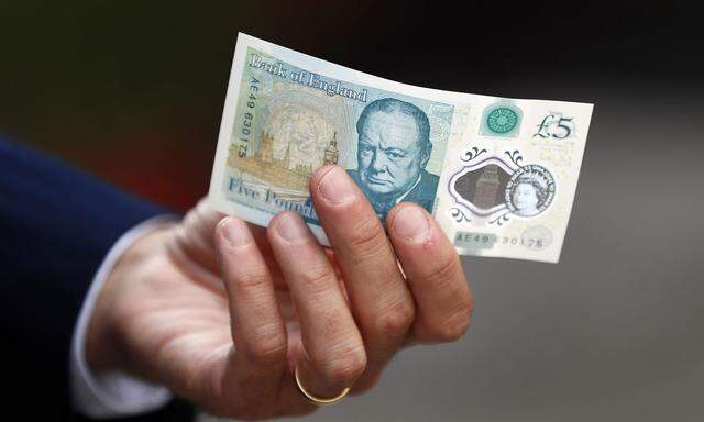 Großbritanniens neuer Fünf-Pfund-Schein