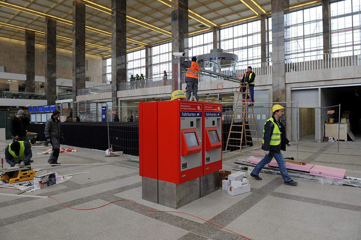 Damit sind die Arbeiten am Wiener Westbahnhof aber noch nicht abgeschlossen ...