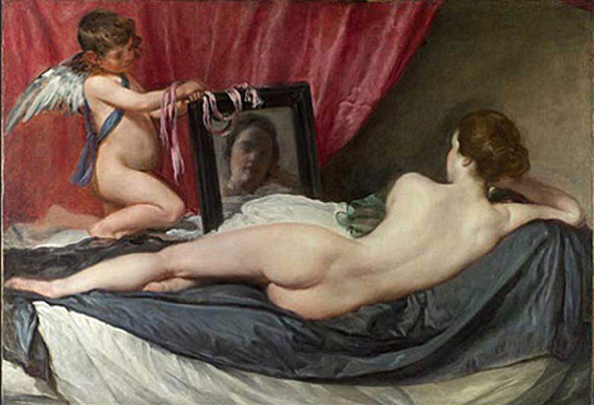 Die manipulierte Version von Velasquez' "Venus mit Cupido"