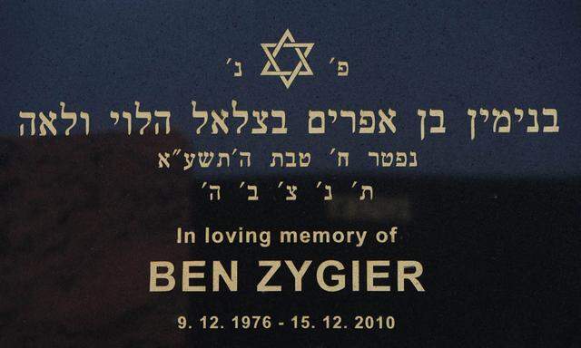 Grabstein von Ben Zygier