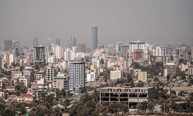 Ein Bild von der äthiopischen Hauptstadt Addis Abeba.