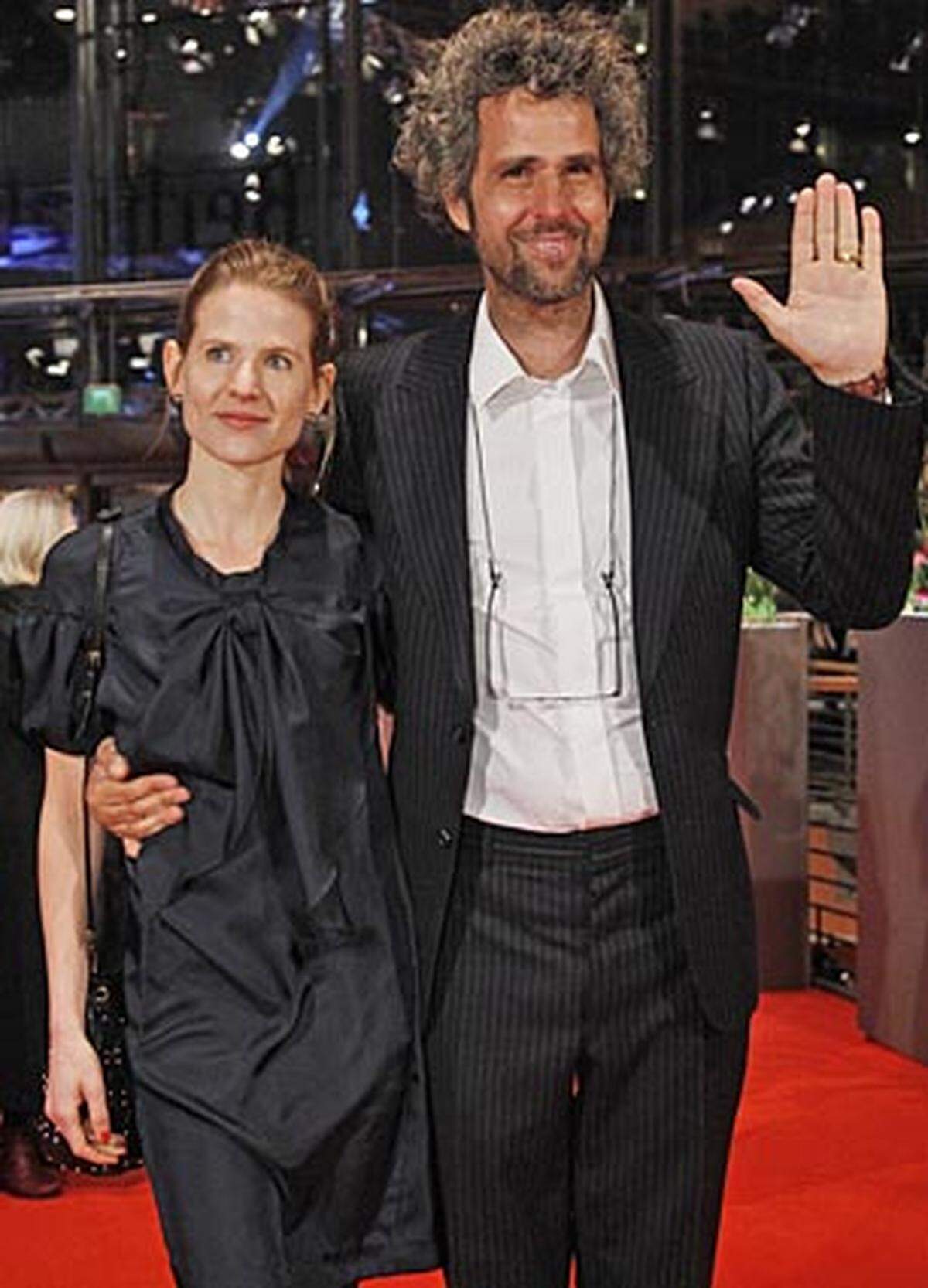Christoph Schlingensief und seine Frau Aino Laberenz bei der Premiere von "Tuan Yuan".