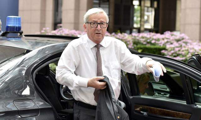European Commission President Juncker arrives at the EU Summit in Brussels