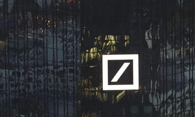 The headquarters of Germany's Deutsche Bank are photographed in Frankfurt