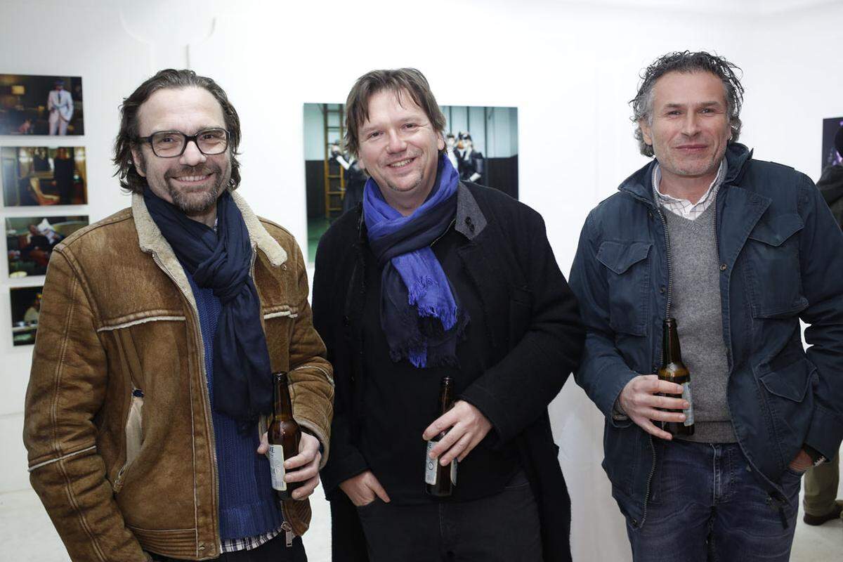 (v.r.n.l.) Stephan Fusseneger (Architekt), Peter Doujak (Kultur und Medien), Carlos Fernandez de Retana (Inits).