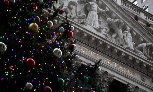 Weihnachtsfreude in New York: Der Dow Jones hat den Anlegern ein neues Rekordhoch beschert.