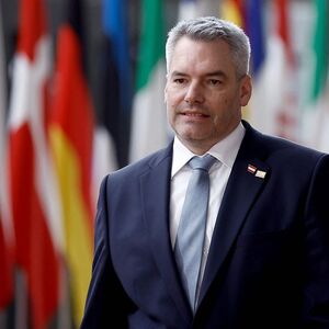 Karl Nehammber bei der Ankunft beim EU-Gipfel am Donnerstag.