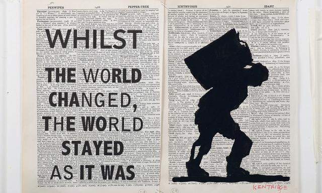 William Kentridge, pages for Second-hand Reading, 2013