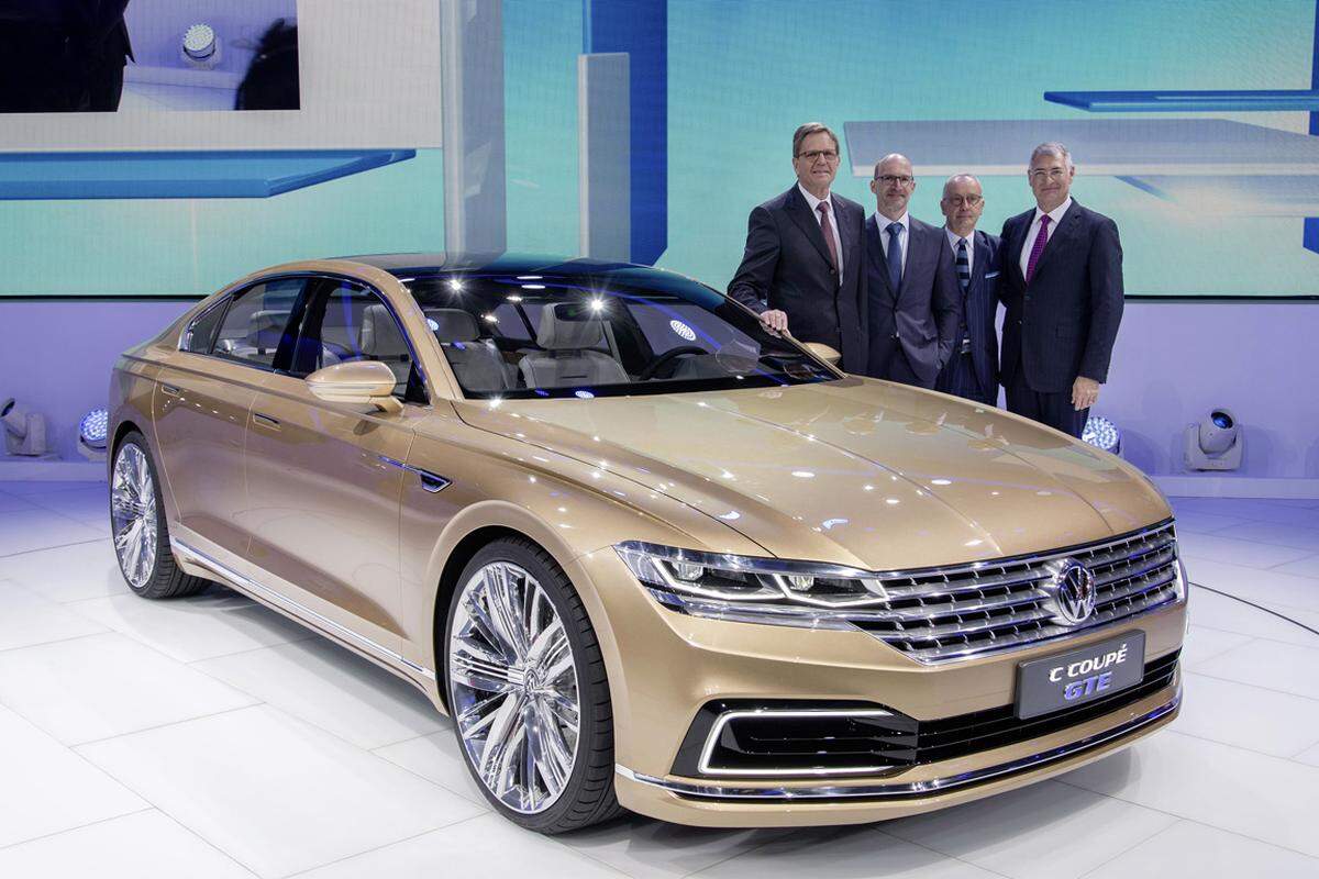 Die VW-Studie C Coupé GTE, die in Shanghai präsentiert wird, könnte ein Vorgeschmack auf einen neuen Phaeton sein.