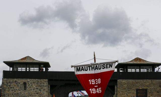 A general view of the entrance of the former concentration camp Mauthausen near Linz  