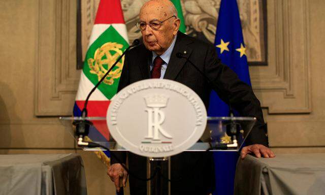 Giorgio Napolitano ist Freitagabend 98-jährig in einem Krankenhaus in Rom gestorben. (Archivbild)