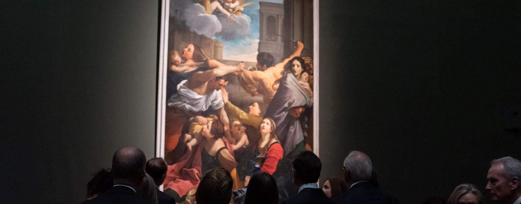 Daran hat man sich bereits gewöhnt: Besuchertrauben in der aktuellen Caravaggio- Bernini-Ausstellung des KHM.