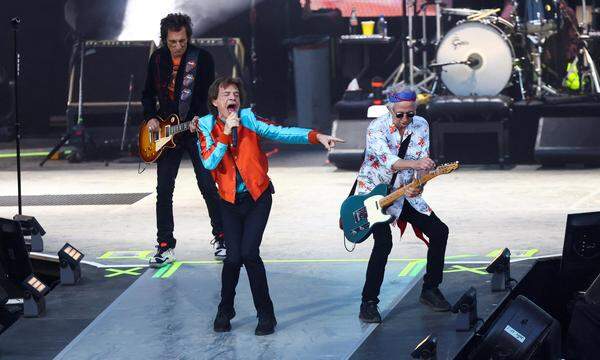 Bald wieder auf Tour? Mick Jagger, Ron Wood and Keith Richards am 3. August 2022 in Berlin.