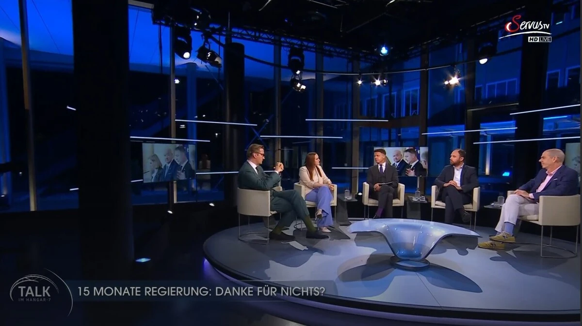 “Talk in Hangar 7”: Praying for the Federal Government on Servus TV?