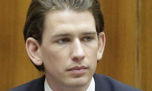Newly appointed Austrian Foreign Minister Kurz attends a session of the parliament in Vienna