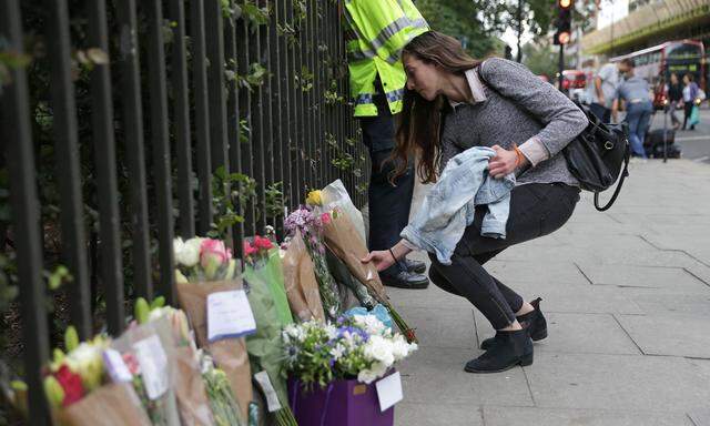 Trauer um das Opfer in London