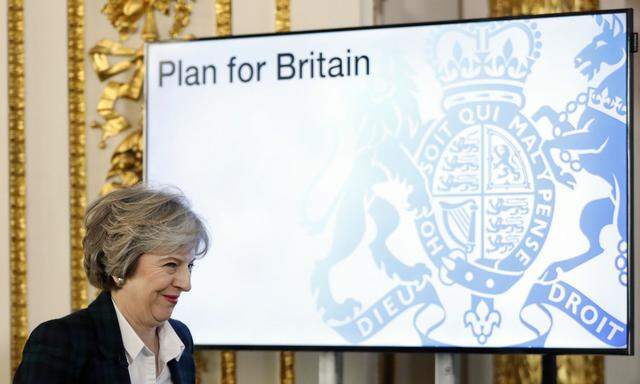 Großbritanniens Premierministerin Theresa May will eine klare Trennung von der EU