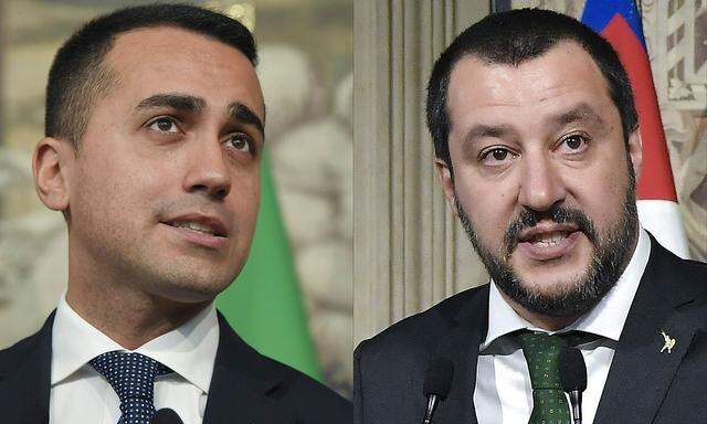 Luigi Di Maio und Matteo Salvini versuchen eine Regierung zu schmieden.