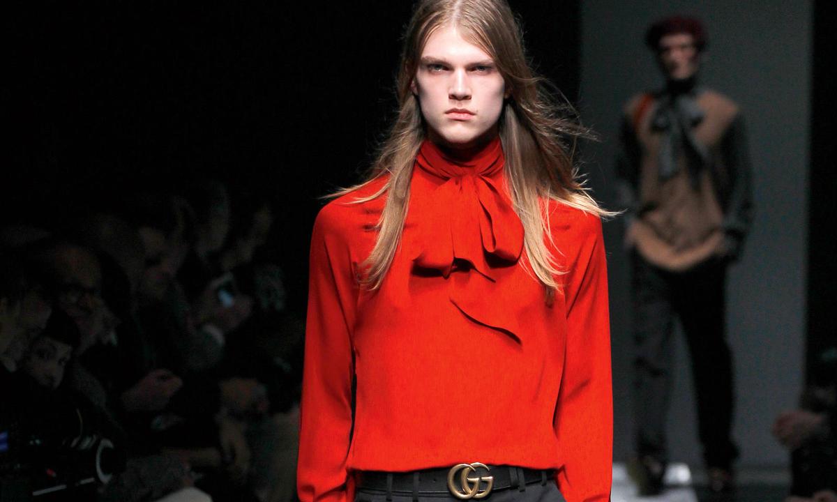 Fließend. Im neuen Gucci Garden zu sehen: Alessandro Micheles Männerbild.