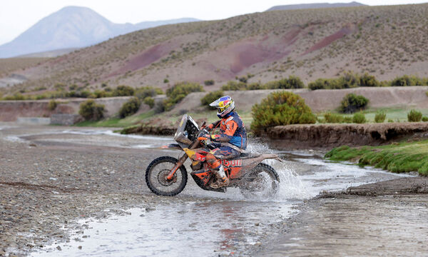 Matthias Walkner liegt auf Kurs.