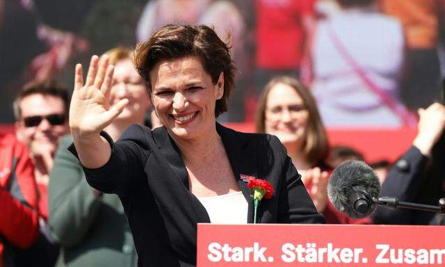SPÖ-Parteichefin Pamela Rendi-Wagner am Montag, 1. Mai 2023