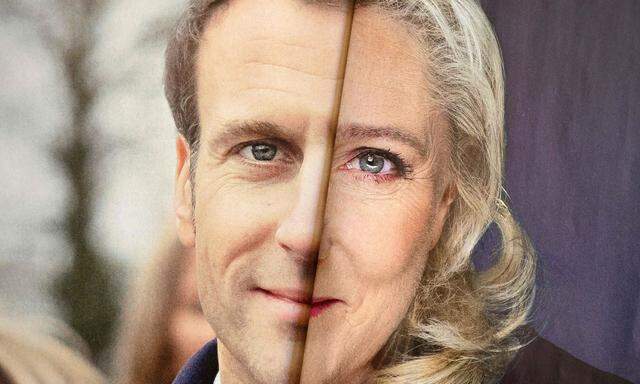 Emmanuel Macron oder Marine Le Pen? Der Präsident und seine Herausforderin von 2017 gelten als Favoriten für die erste Runde der Präsidentenwahl. 