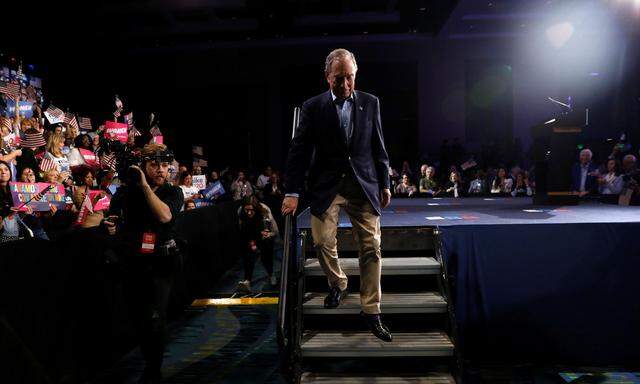 Abgang von der Wahlkampfbühne: Multimilliardär Michael Bloomberg in West Palm Beach in Florida.