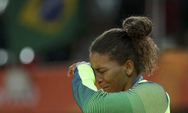 Aus der Favela zu Gold: Judoka Rafaela Silva erlöst die Gastgebernation.