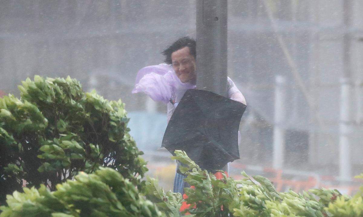 Der verheerende Taifun "Hato" hat in Südchina mindestens 12 Menschen das Leben gekostet. Analysten rechnen mit wirtschaftlichen Schäden von bis zu acht Milliarden Hongkong-Dollar (866,34 Mio. Euro).