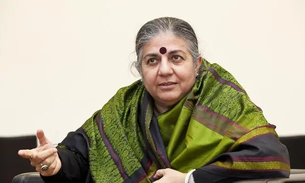 Vandana Shiva, indische Umweltschützerin, Bürgerrechtlerin und Feministin