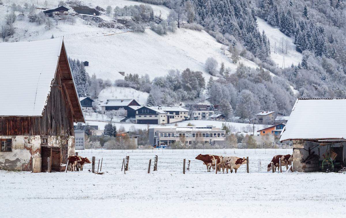 Zell am See am Mittwochvormittag (19. April 2017)