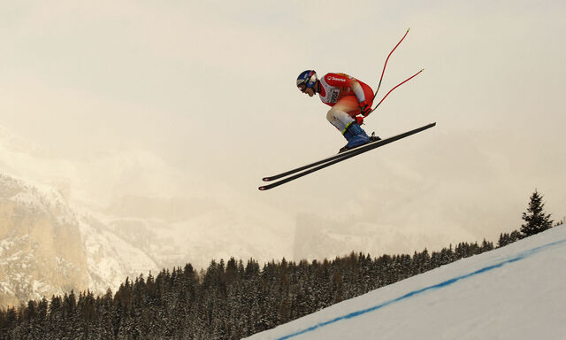 Lufthoheit über dem Grödner Tal: Marco Odermatt will auch die Saslong erobern.  