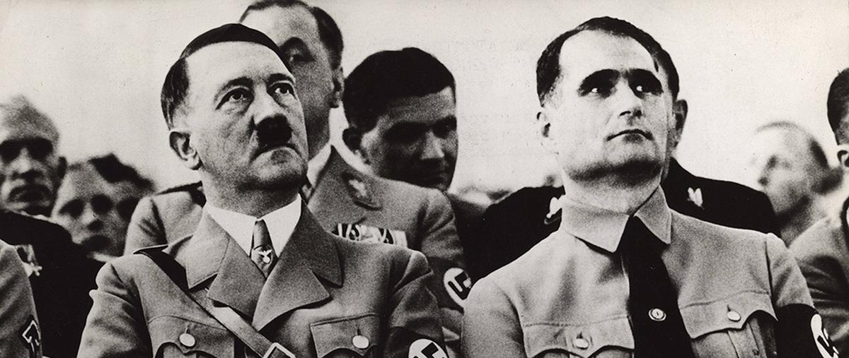 Hitler und Heß, September 1939uehrer Nazi leader ADOLF HITLER and his deputy RUDOLF HESS si