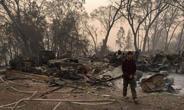 Folgen des "Camp Fire" in Kalifornien