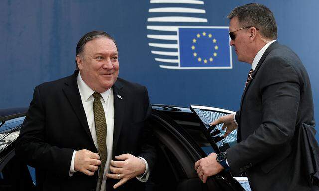 US-Außenminister Pompeo legte auf seiner Reise nach Russland einen Zwischenstopp in Brüssel ein. 