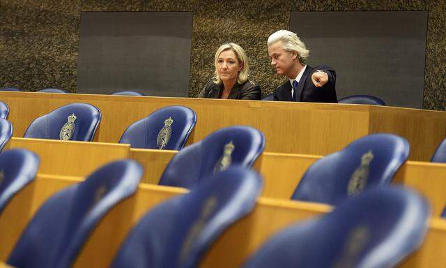 Die Parteien von Marine Le Pen und Geert Wilders dürften bei der Europawahl triumphieren.