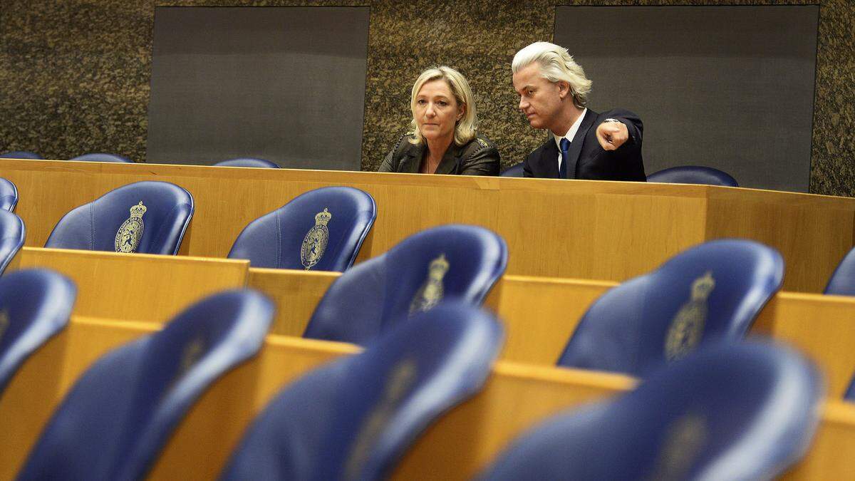 Die Parteien von Marine Le Pen und Geert Wilders dürften bei der Europawahl triumphieren.