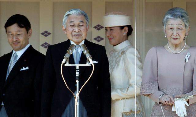 Kronzprinz Naruhito und Kaiser Akihito