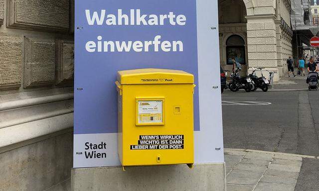 Heute, Mittwoch, endet die erste Wahlkartenfrist für die Wiener Gemeinderats- und Bezirksvertretungswahlen