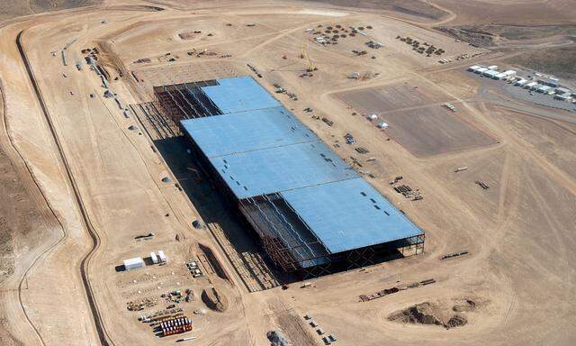 The Tesla Gigafactory: under construction outside Reno, Nevada