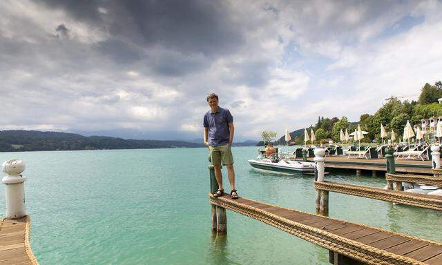 Autor Radek Knapp am Wörthersee.