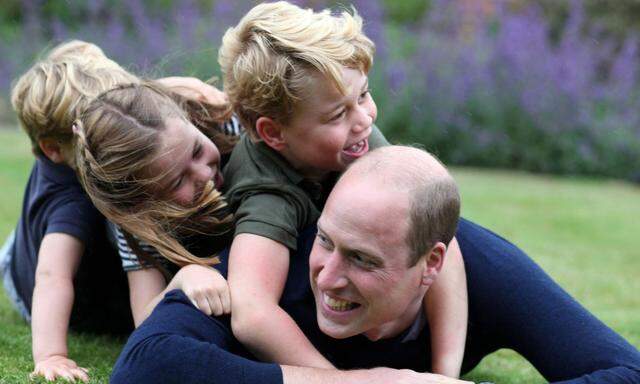 Prinz William mit Kindern George, Charlotte und Louis.