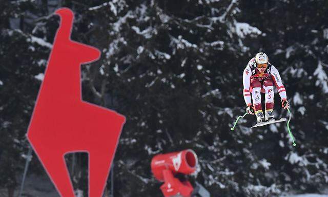 Skifahrer in Kitzbühel