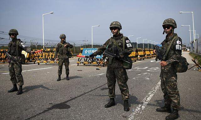 Südkoreanische Soldaten.