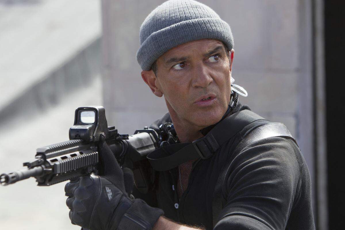 Antonio Banderas mimt in "Expendables 3" den nervtötenden Kriegsveteranen Galgo und ...